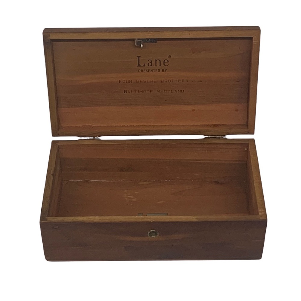 Vintage Lane Miniature Cedar Chest Salesman Sample Besche Brothers Baltimore MD